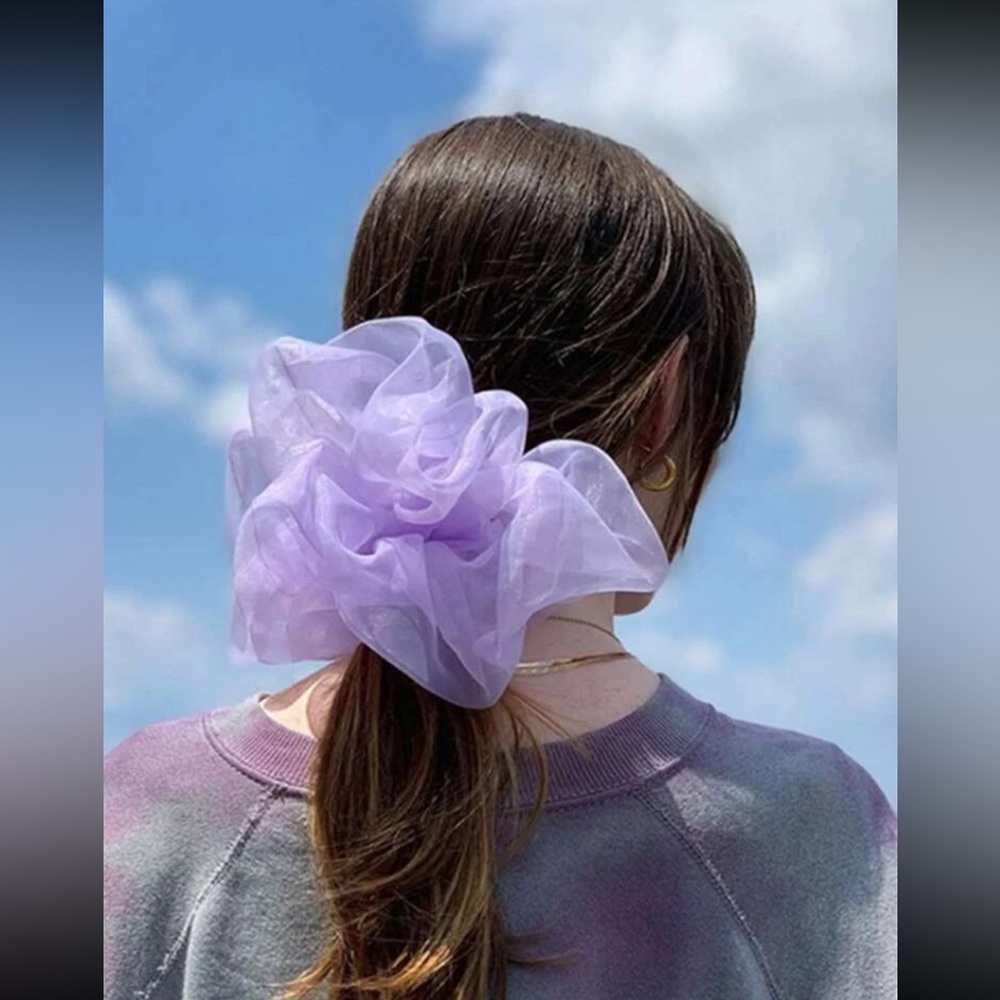 💜 Awesome Oversized Mesh Pastel Scrunchy 💜